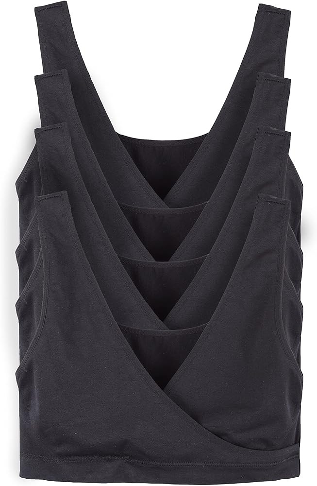 Caramel Cantina 4 Pack Nursing Maternity Women’s Sleep Comfort Bralette Bra | Amazon (US)