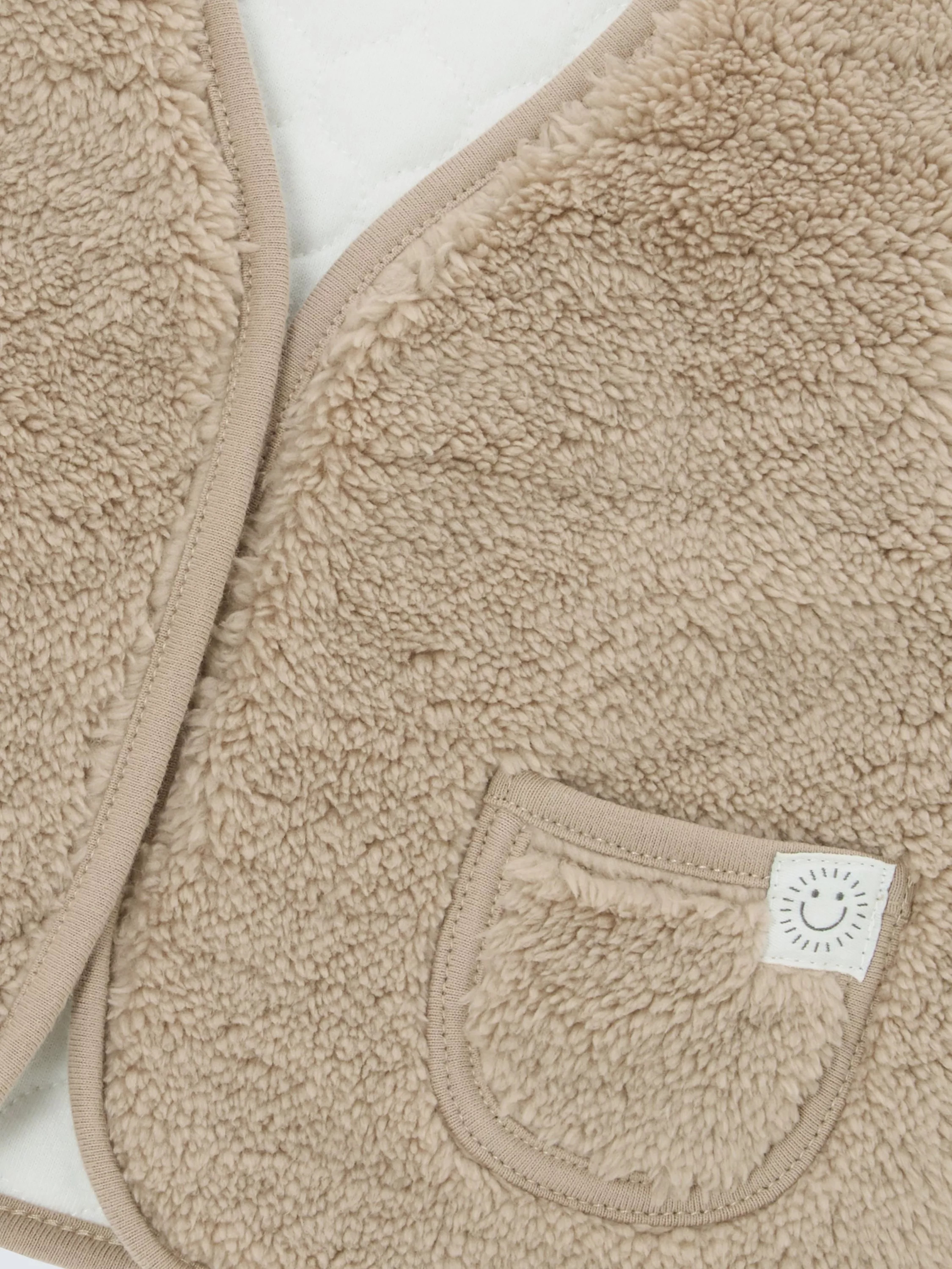 John Lewis Baby Reversible Gilet, Natural | John Lewis (UK)