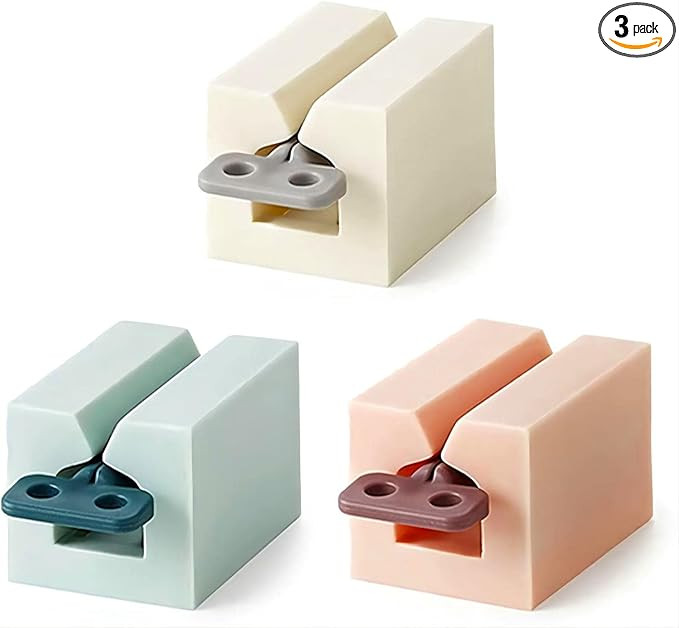 Y-Kelin 3 PCS Toothpaste Squeezer, Rolling Tube Toothpaste Squeezer with Frosted Handles Toothpas... | Amazon (US)