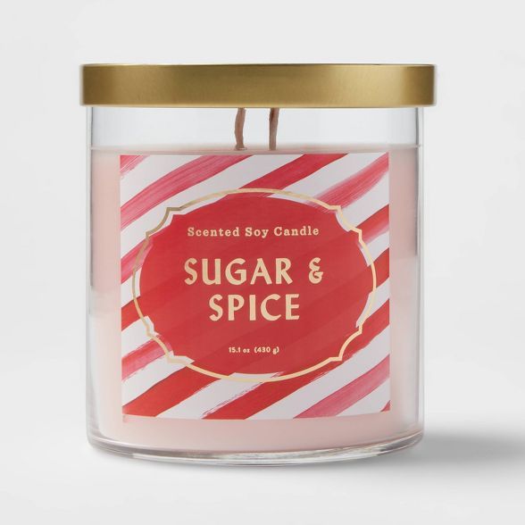Lidded Glass Jar Candle Sugar & Spice - Opalhouse™ | Target
