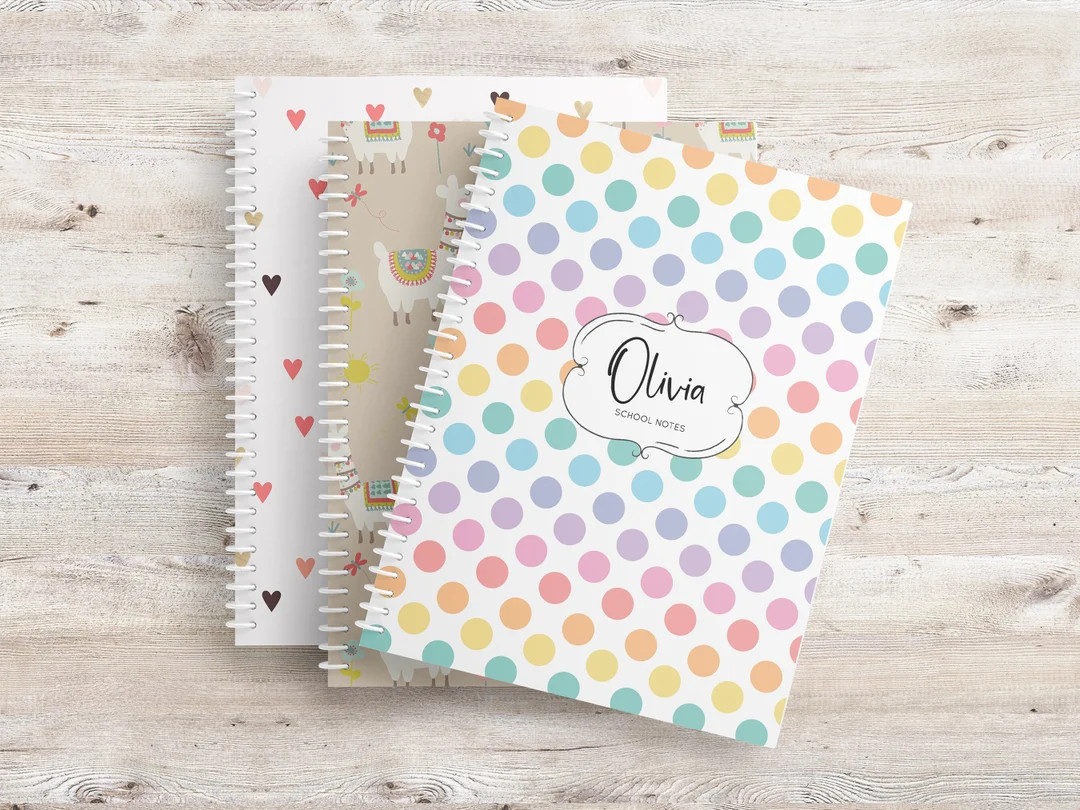 School Notebook, Back to School, Personalized, School Supplies, School | Etsy (US)