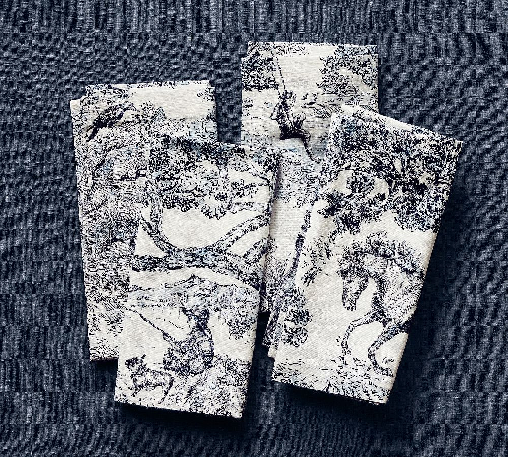 Brandon Maxwell Groveland Toile Napkins - Set of 4 | Pottery Barn (US)