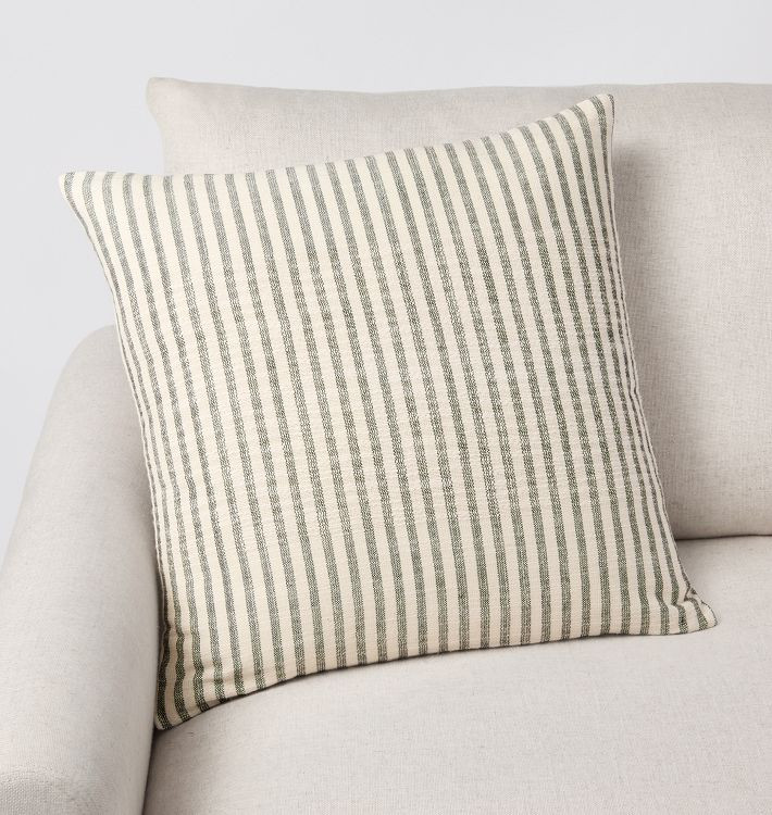 Woven Cotton Striped Pillow Cover | Rejuvenation