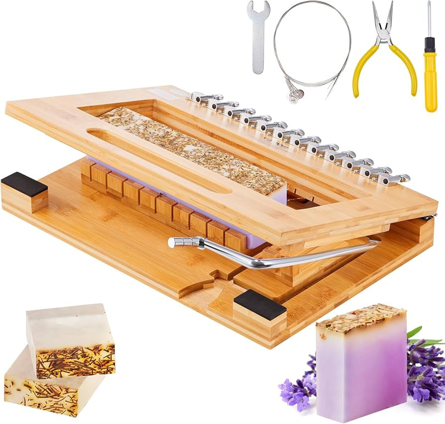 VEVOR Soap Cutter, Cut 1-12 Bars, Precisely and Accurately Cut 1 Inch Bars, Bamboo Soap Slicer Wi... | Amazon (CA)