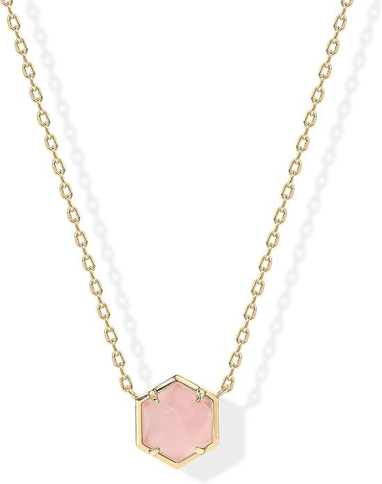 PAVOI 14K Gold Plated Gemstone Pendant Necklace | Dainty Chain Necklaces for Women | Amethyst, Gr... | Amazon (US)