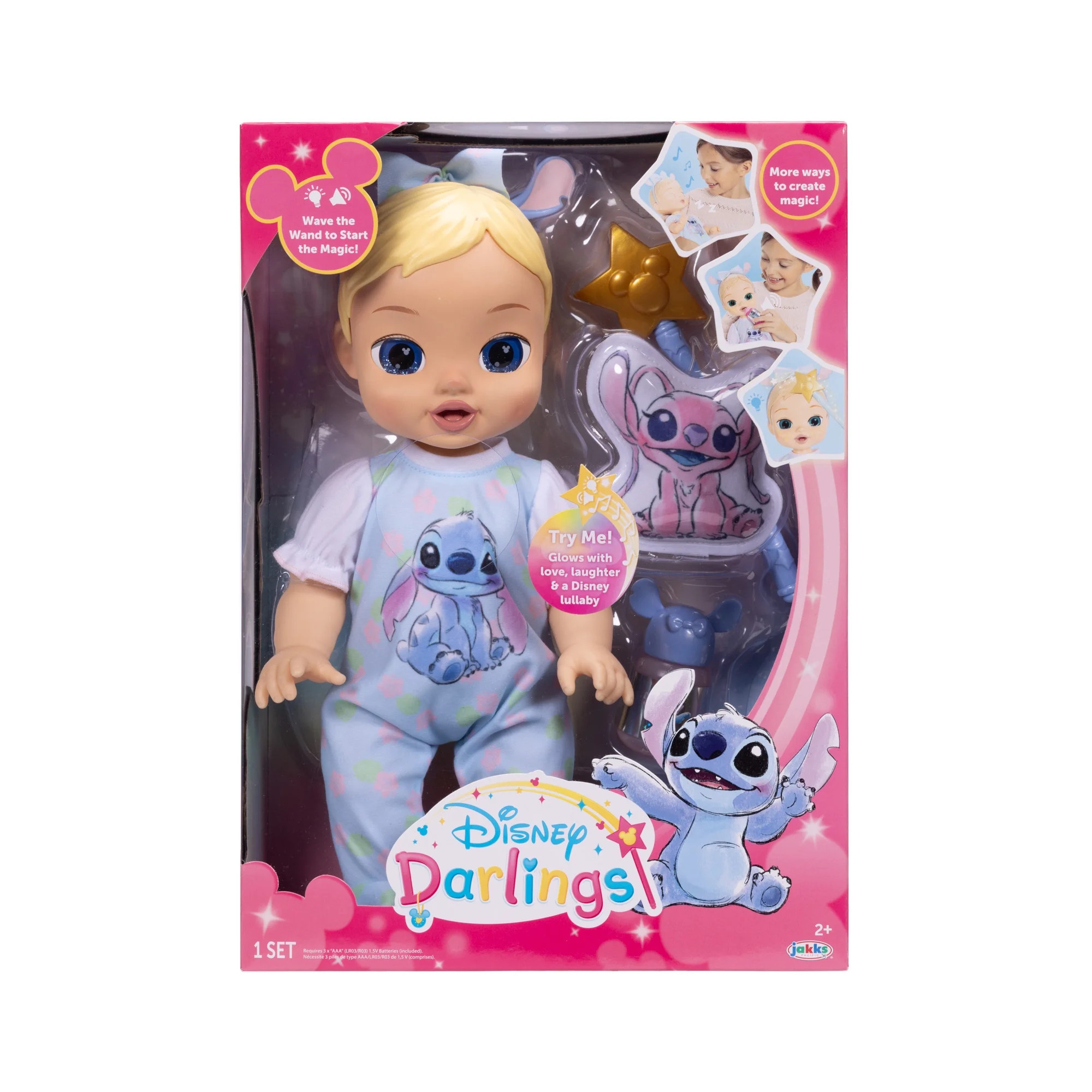 Disney Darlings Deluxe Stitch Feature Blue Eye Baby Doll for Child Ages 2+ | Walmart (US)