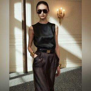 Saint Laurent Black Sleeveless Tank Top | Poshmark