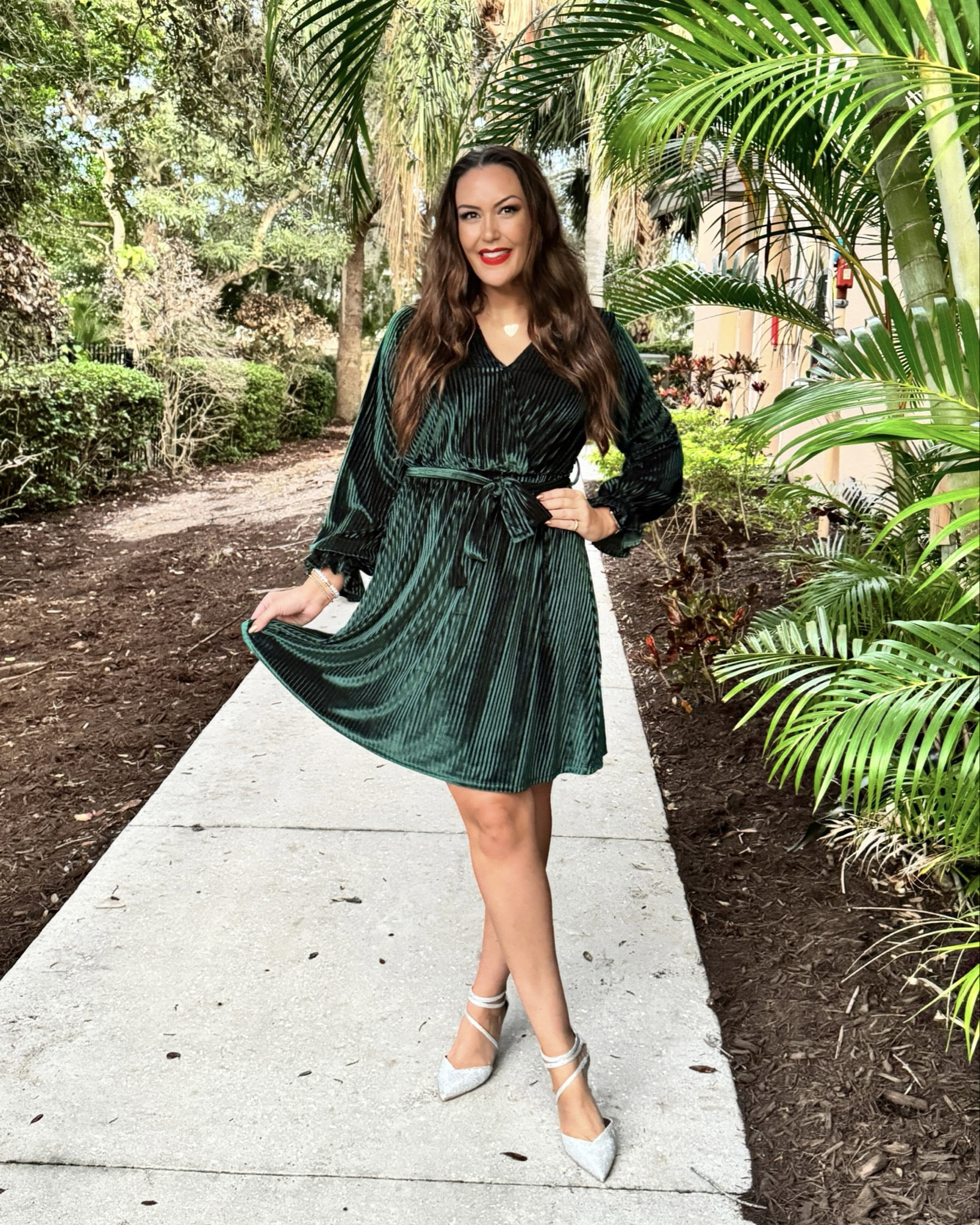 Feeling festive in this velvet wrap cocktail dress 🎄 The perfect dress for holiday parties + events

#LTKSeasonal #LTKparties #LTKHoliday