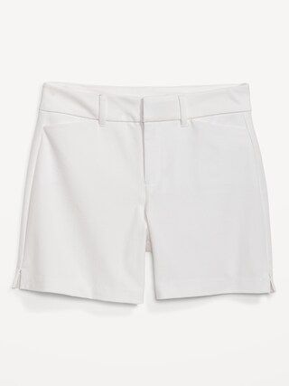 High-Waisted Never-Fade Pixie Shorts for Women -- 5-inch inseam | Old Navy (US)