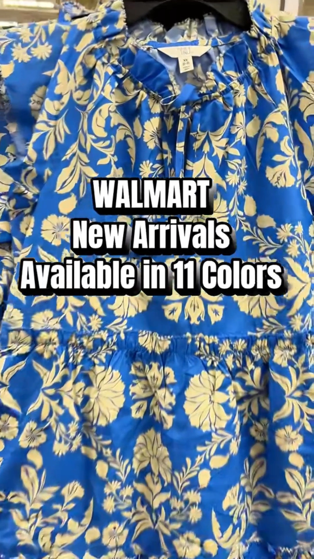 This Tiered cotton mini dress from Walmart is gorgeous and perfect for summer #walmartpartner #summerdress