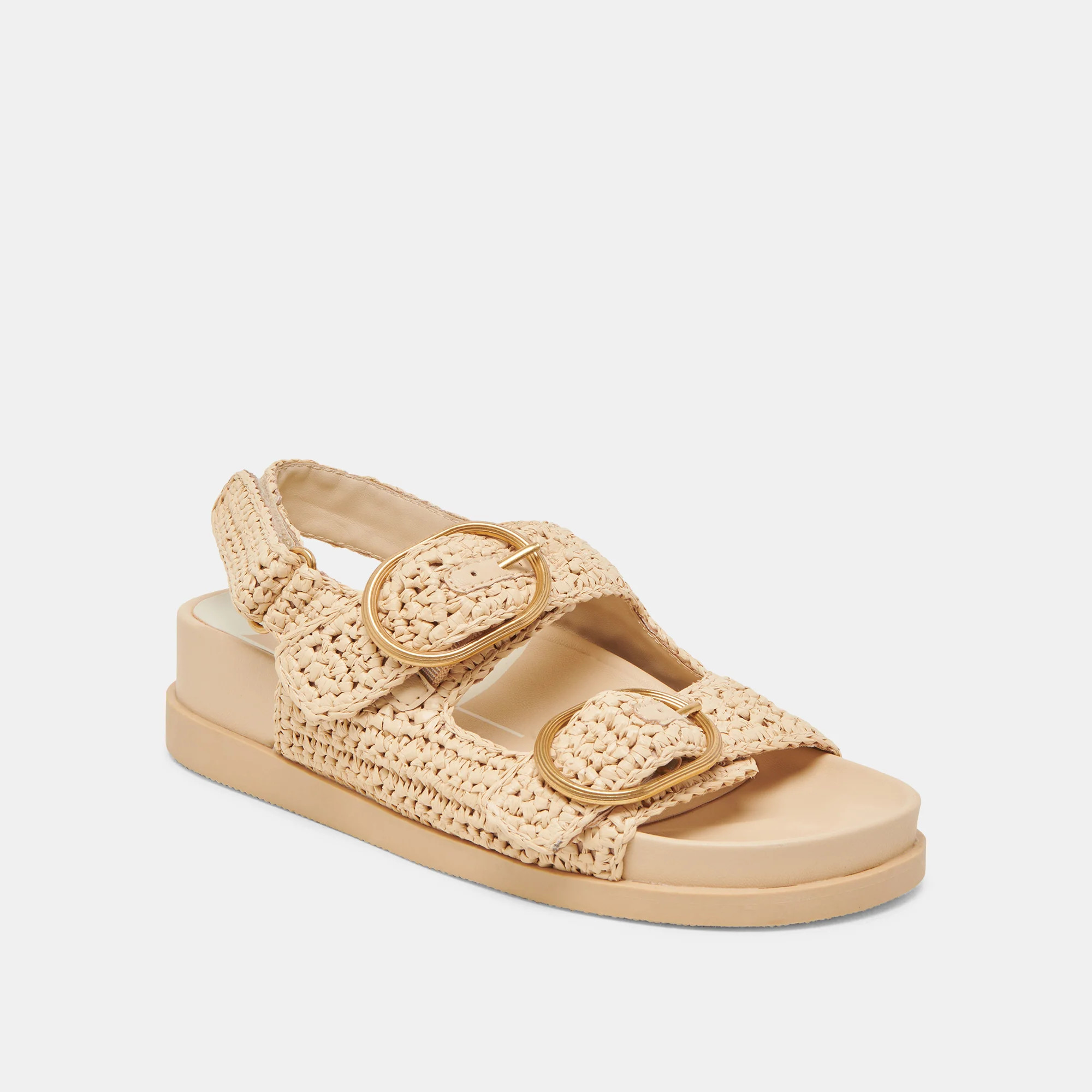 STARLA CROCHET SANDALS NATURAL KNIT | DolceVita.com