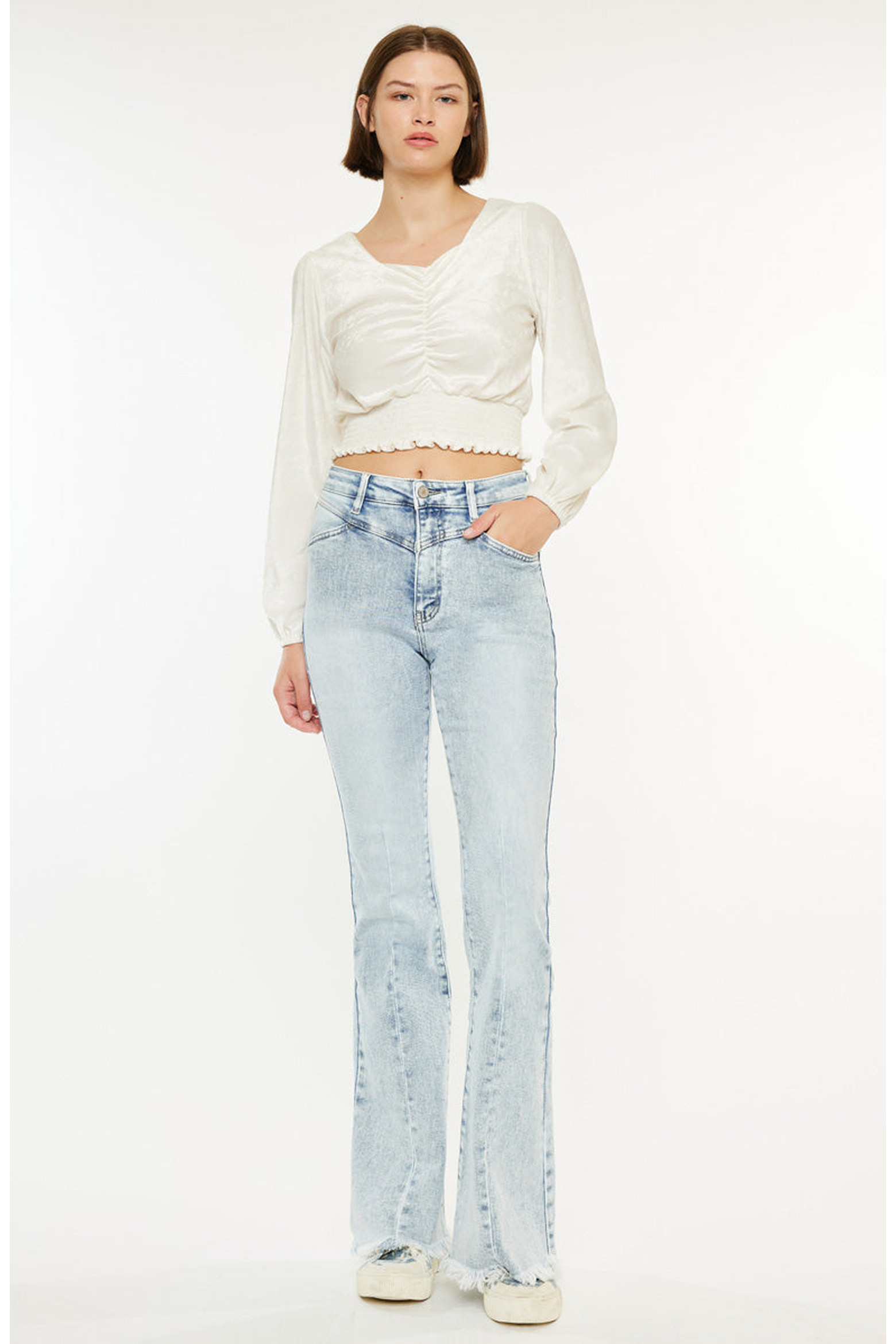 KanCan Ashton High Rise Flare Stretch Jeans (Women) | Nordstrom | Nordstrom