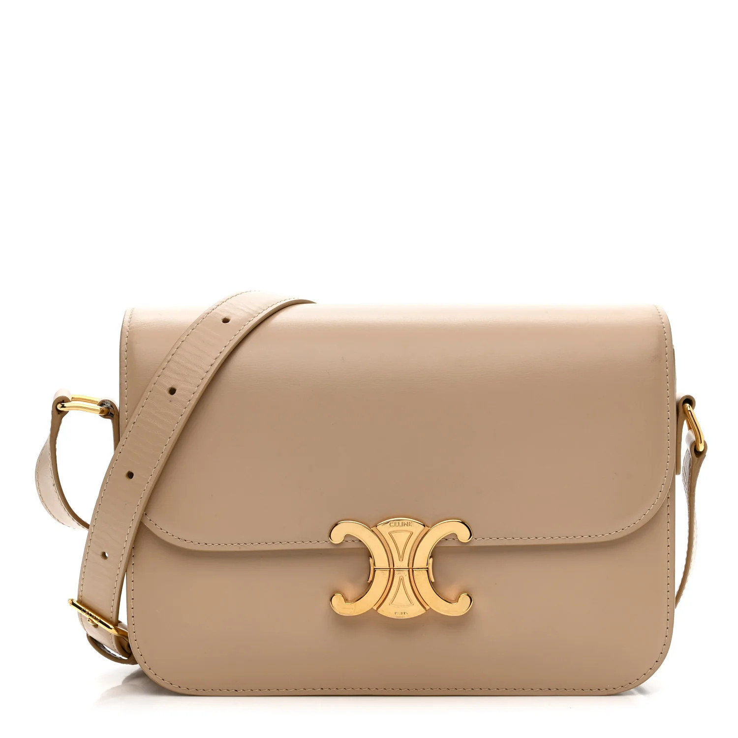 Shiny Calfskin Medium Triomphe Nude | FASHIONPHILE (US)