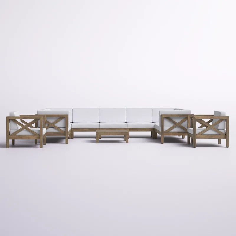 Jacklyn 11 - Person Outdoor Seating Group with Cushions | Wayfair North America
