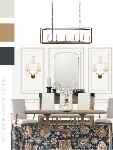 Dining room design with an extra large dining table! (Chandelier is not pictured at recommended height.)


dining room design, extra long dining table, linen dining chairs, upholstered dining chairs, wall moulding, linear chandelier, McGee and co., Arhaus, boutique rugs, gold mirror, interior design, e-design

#LTKhome #LTKunder100 #LTKsalealert