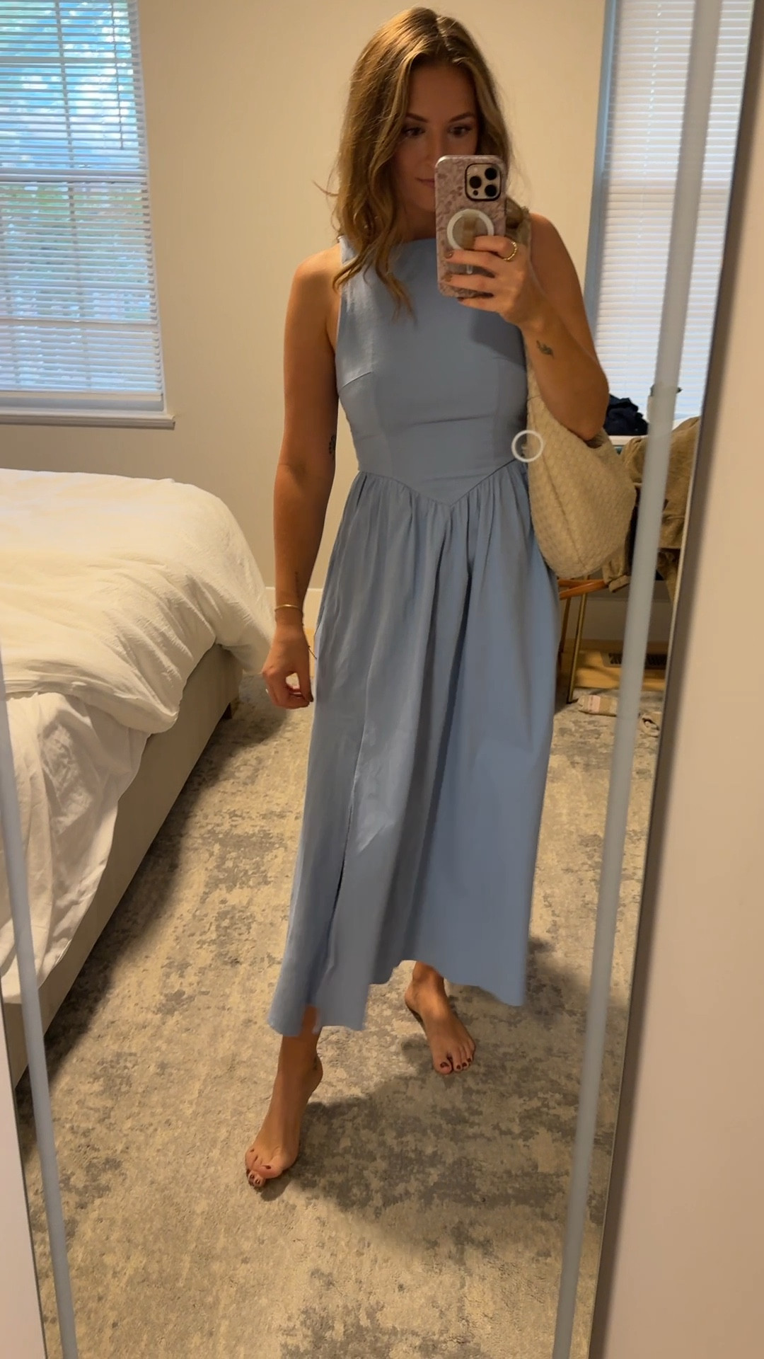 Sharing the back of this gorgeous dress I shared yesterday 🩵 wearing true size small. Sold out on ASTR label website but available in a few sizes on Nordstrom still! 

#LTKWedding #LTKFindsUnder100 #LTKPetite