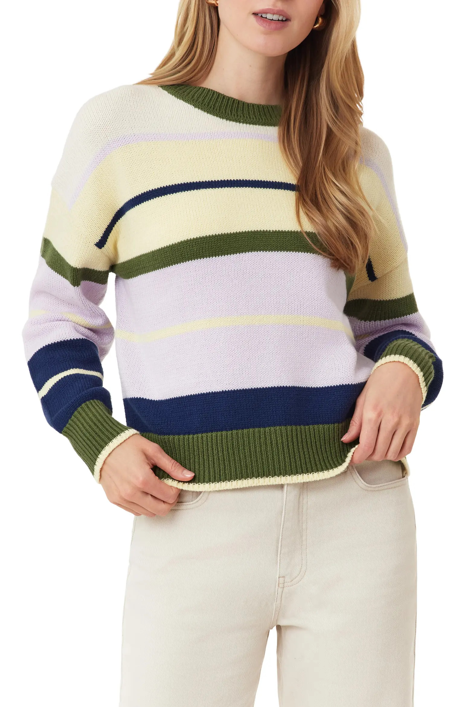 Stripe Crewneck Sweater (Women) | Nordstromrack | Nordstrom Rack