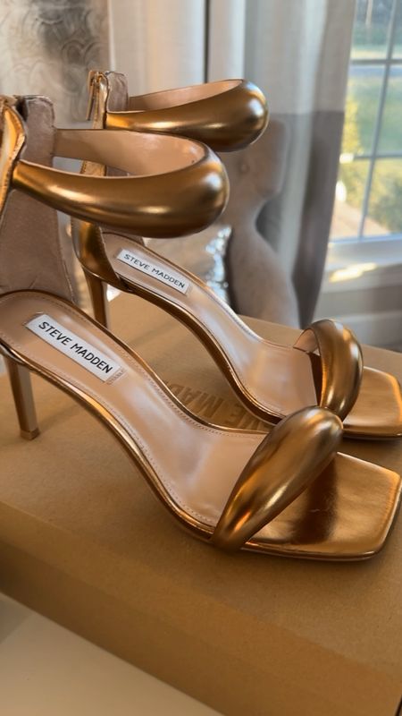 I wore these shoes for 5 hours without a problem! The shoes are currently on sale for friends and family. Get yours! Spring outfit, wedding guest , heels , bronze shoes, gold shoes, Easter outfit, spring outfit 

#LTKshoecrush #LTKparties #LTKfindsunder100
