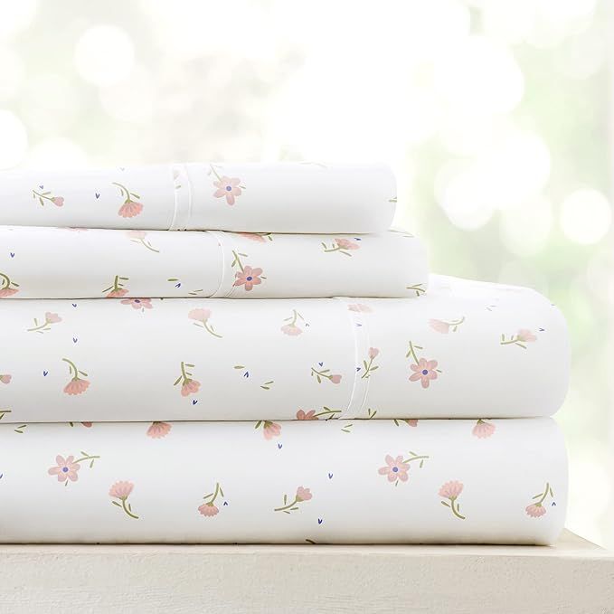 Linen Market 4 Piece King Sheet Set (Pink Floral) - Sleep Better Than Ever with These Ultra-Soft ... | Amazon (US)