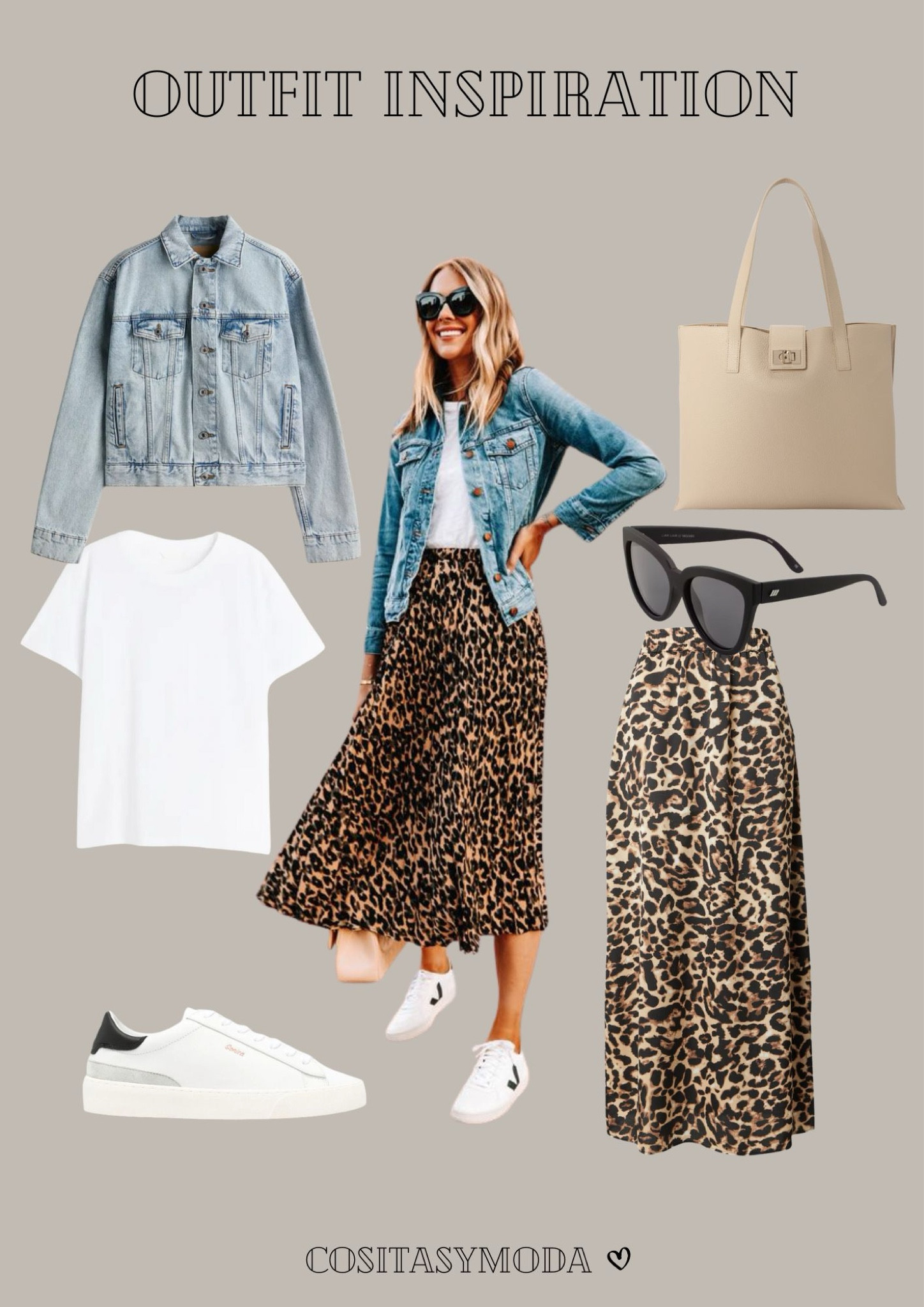 Lovely Denim Jacket+Animal print midi skirt for your spring outfit
🤎🤍🩵
•
#animalprint #denim

#LTKstyletip #LTKspring #LTKeurope