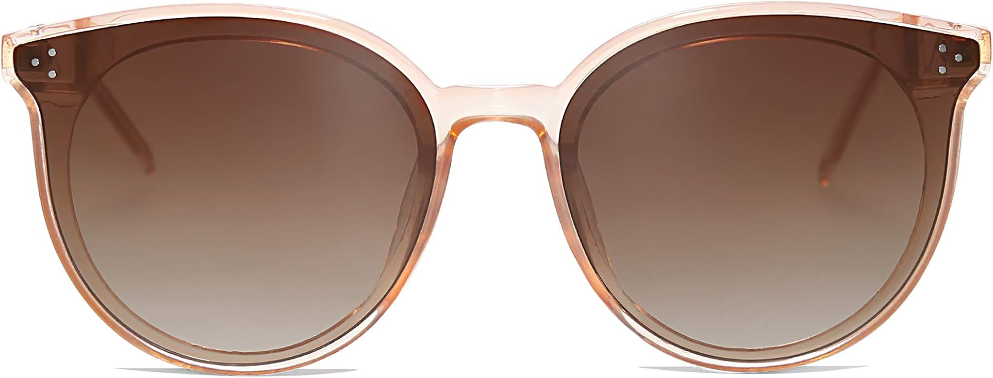 SOJOS Retro Round Sunglasses for Women Classic Trendy Oversized Frame Sunnies SJ2068 | Amazon (US)