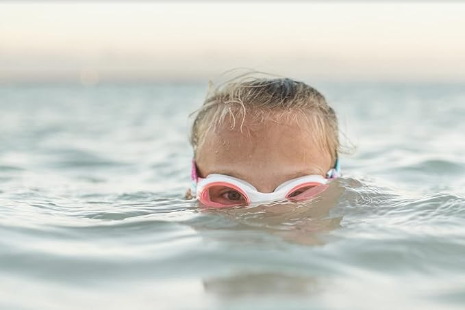 Splash Place SWIM GOGGLES with Fabric Strap - Adult & Kids Swim Goggles - BLUES & GREENS | Amazon (US)