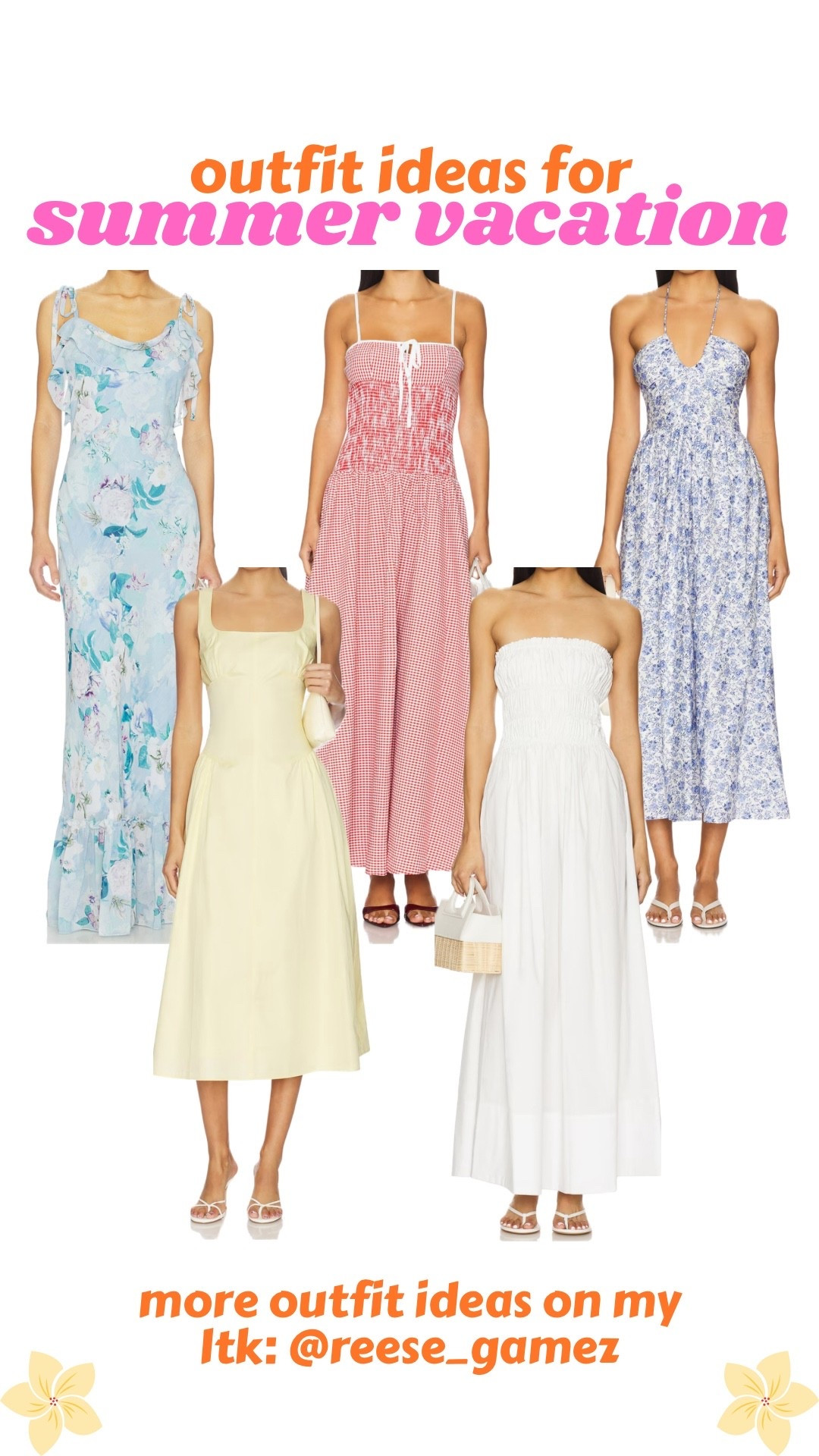 outfits for summer vacation 🩷 beach dress, long dress, maxi dress, summer dress, vacation dress, striped dress, floral dress 

#LTKSeasonal #LTKootd #LTKTravel