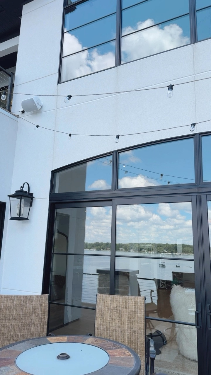 The patio string lights from Amazon that we love! 