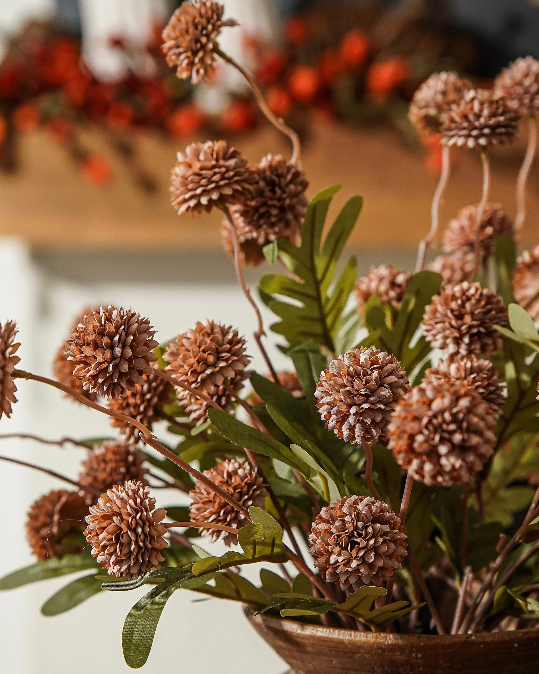Taupe Fall Thistle Stem Bunch | PRE ORDER | MJHome