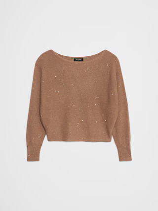 Sequin Boatneck Pullover Sweater | Banana Republic Factory