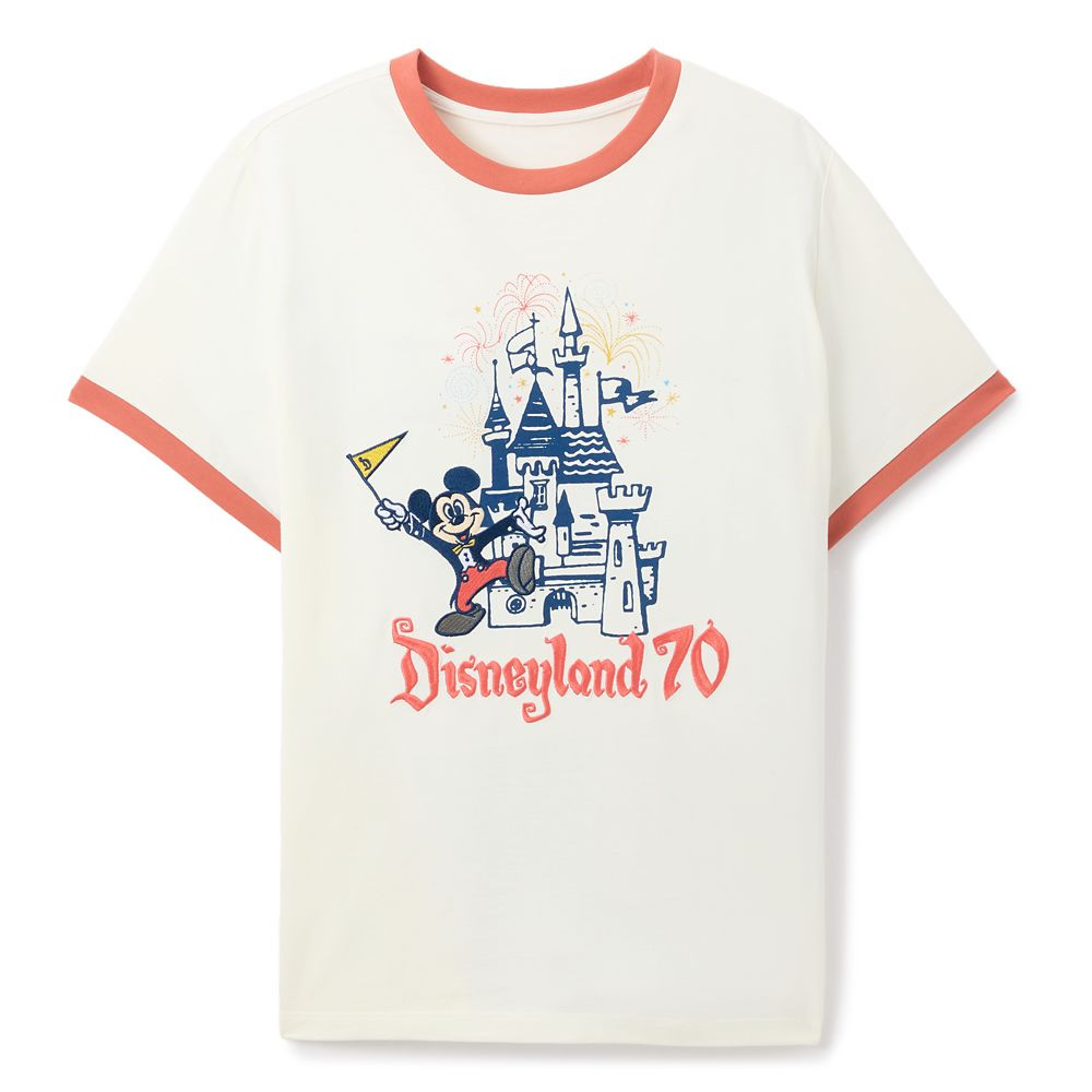Mickey Mouse Ringer T-Shirt for Women – Disneyland 70th Anniversary | Disney Store