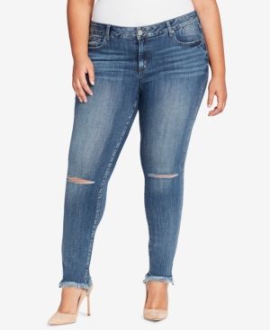 William Rast Plus Size Perfect Ripped Skinny Jeans | Macys (US)
