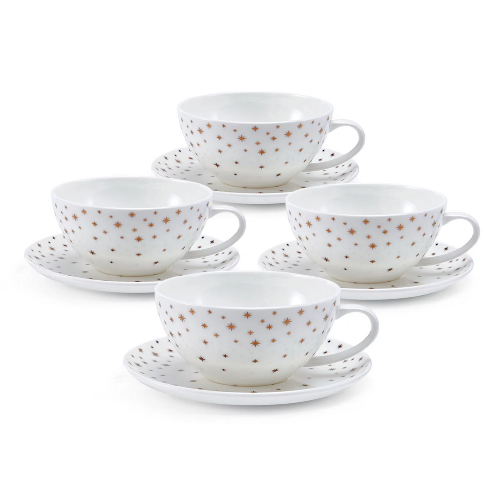 Mikasa Millie Gold 4 pc Cup & Saucer Set, Multi | Kohl's