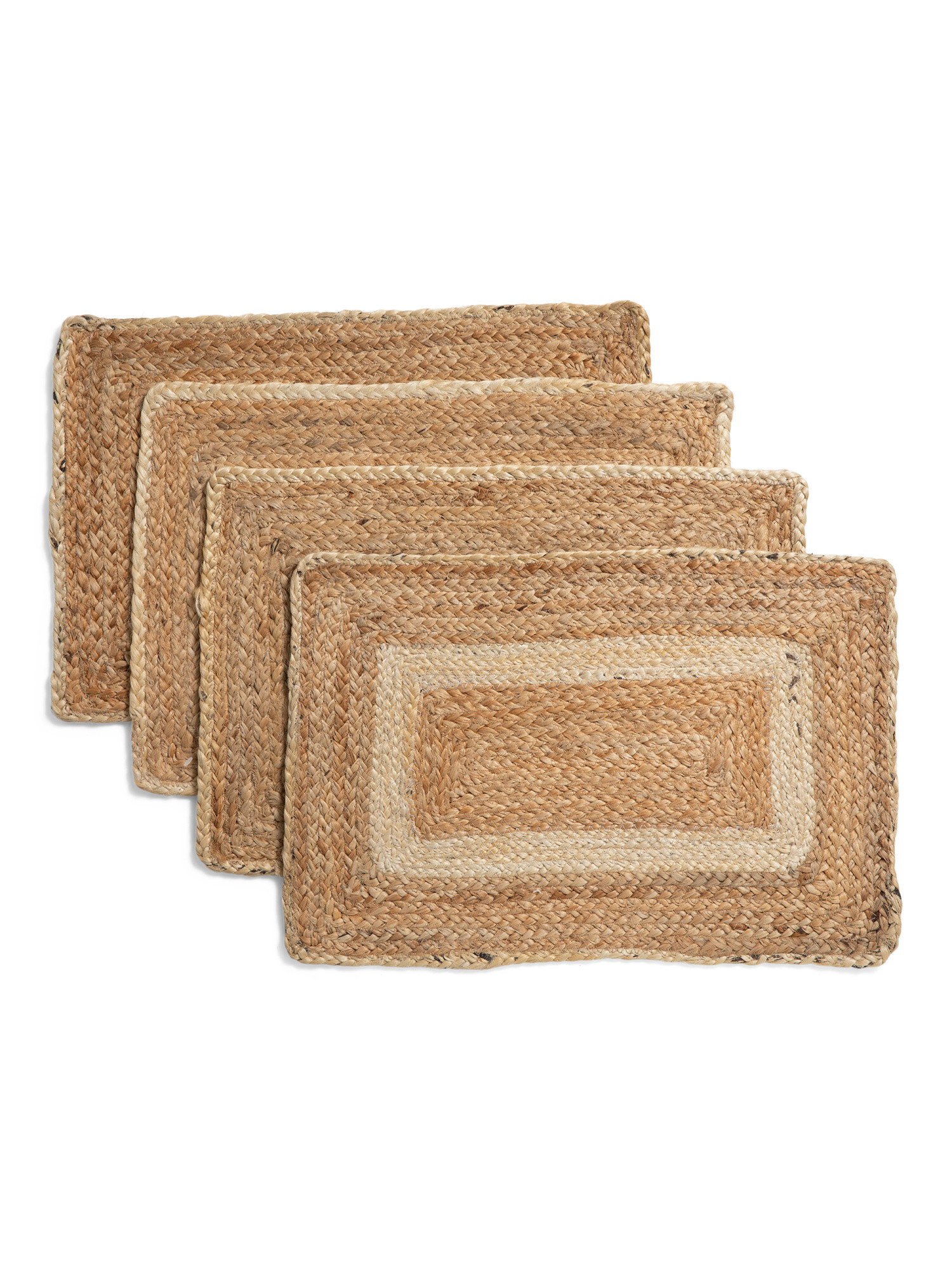 4pk Jute Braided Rectangale Placemats | TJ Maxx