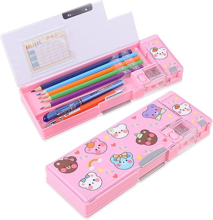 Pop Up Multifunction Pencil Case for Girls and Boys, Cute Cartoon Pen Box Organizer Stationery wi... | Amazon (US)