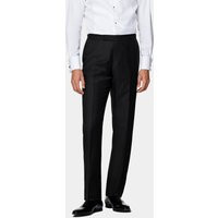 Suitsupply Black Slim Leg Straight Tuxedo Pants | Suitsupply (US)