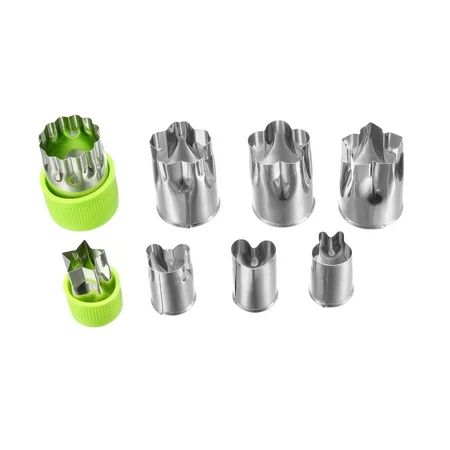 Cookie Cutter Set of 8, Stainless Steel Biscuit Fruit Cutters Mold for Kitchen Baking | Walmart (US)