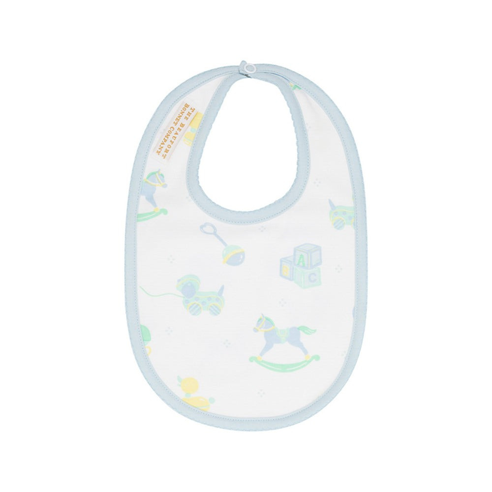 Burp Me Bib - Something for Baby Blue with Buckhead Blue | The Beaufort Bonnet Company