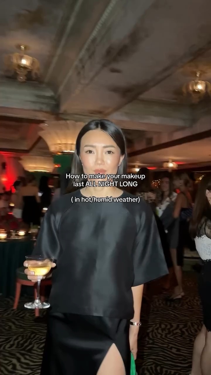HOW TO MAKE YOUR MAKEUP LAST (in hot/humid weather)

I told makeup artist @kellyzhangstudio , girlllllllllll, it’s so hot and humid — my makeup is gonna melt off before I get to this @lamer event — what do we do?!?! Read below for her tips that indeed worked to keep my makeup looking good all night. 

1. PREP:  - Pat your face with tissues to absorb excess skincare. This will help the makeup adhere. 
 - Spray a layer of setting spray onto the skin and allow it to sit for a few minutes before applying a makeup primer. She used the @charlottetilbury Airbrush Flawless Finish Setting Spray and @hourglasscosmetics Veil Mineral Primer.  
2. LAYERS: By lightly layering the makeup, she said you’ll extend the life of it and help it adhere. Below is the order of makeup layers she applied —- setting spray, primer, concealer, bronzer, contour, blush, foundation, concealer, bronzer, contour, blush, powder, highlighter. 

3. TISSUE + POWDER: Set the lips with powder. Take a tissue and separate the layers so that it’s thinner. Place one sheet over the lips after you’ve applied lip liner and lipstick and dust the lips with powder. Apply another layer of lip color and then powder them again. This will make sure your lipstick doesn’t  move all night! Wearing @kellyzhangmakeup Signature Matte Lipstick in Alexa. 

#makeupadvice #beautytutorials #beautymusthave #skincaresecrets #naturalmakeuplooks #makeupgoal #naturalmakeuptutorial #skintip #skincarehacks #makeuptricks #makeupessentials #makeuptipsandtricks #makeupreviews #beautyhack #makeuptoday #lovebeauty #makeuplifestyle #makeuplookoftheday #beautyinspo #makeuphacks #makeupreview #makeupnatural #makeuptutorial