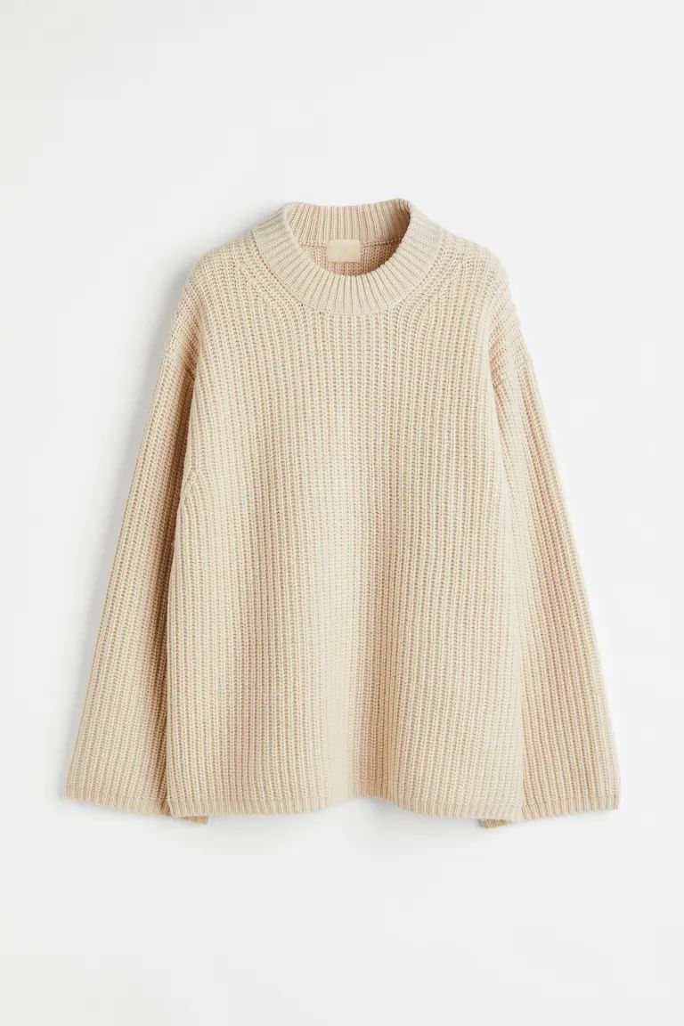 Oversize-Pullover aus Kaschmirmix | H&M (DE, AT, CH, DK, NL, NO, FI)