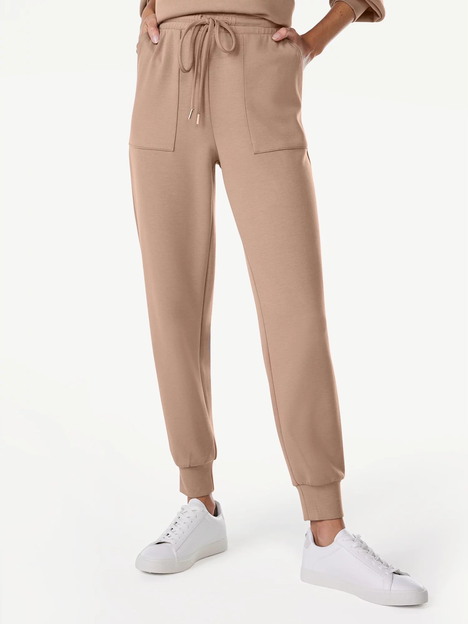 Scoop Women's Scuba Knit Pants with Pockets, Sizes XS-XXL - Walmart.com | Walmart (US)