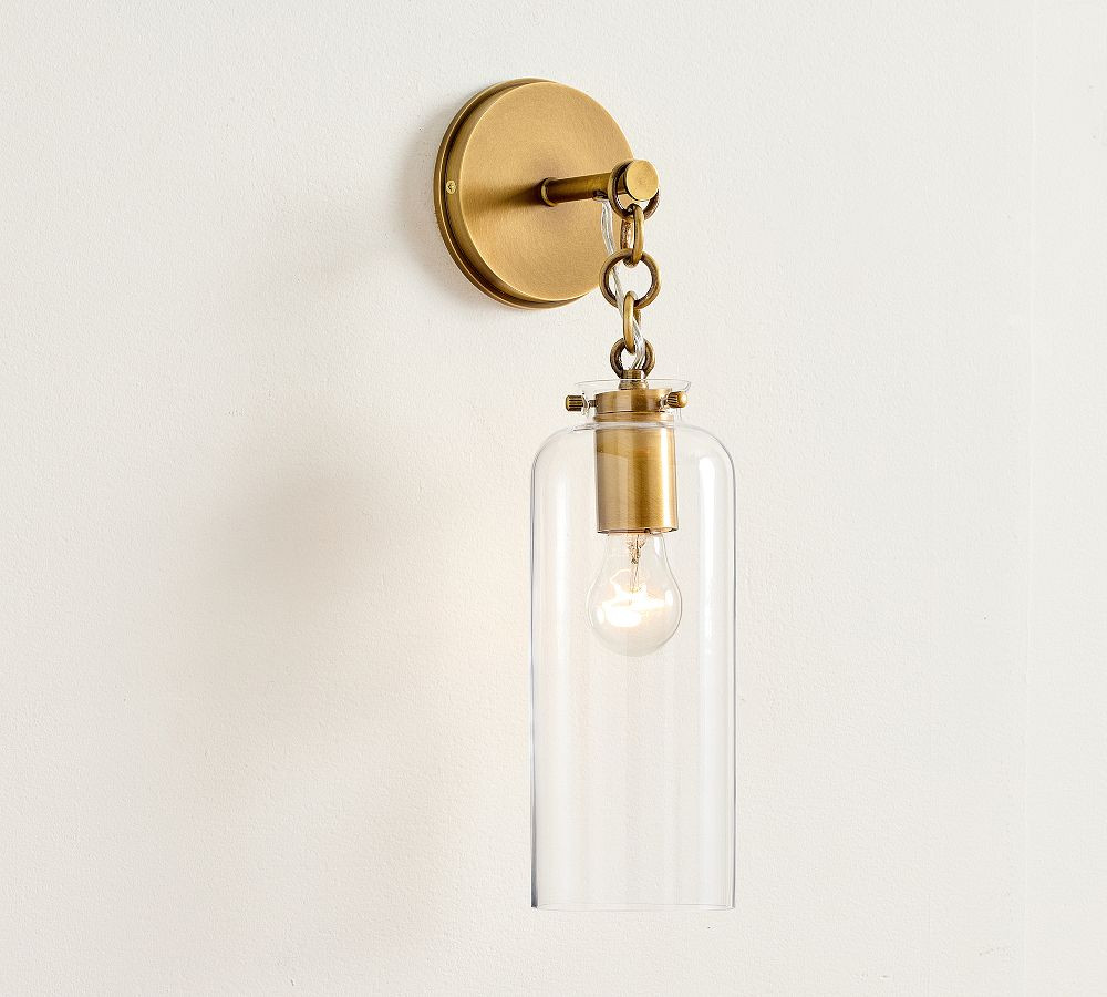 Anderson Glass Cylinder Sconce (16") | Pottery Barn (US)