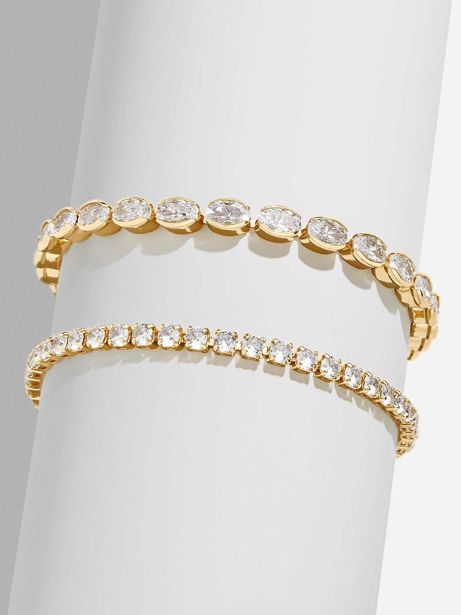 Bridget Cubic Zirconia Tennis Bracelet - Oval | BaubleBar (US)