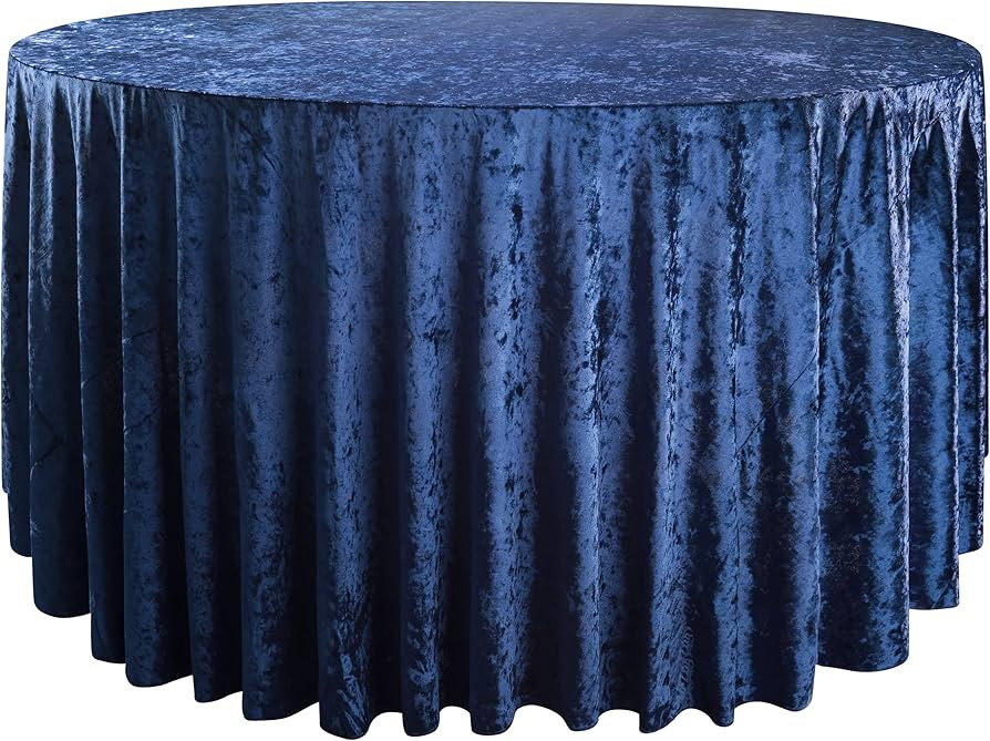 RCZ Décor Premium Velvet Royal Blue Overlay Tablecloth | Washable Fabric | Wrinkle Resistant | 7... | Amazon (US)
