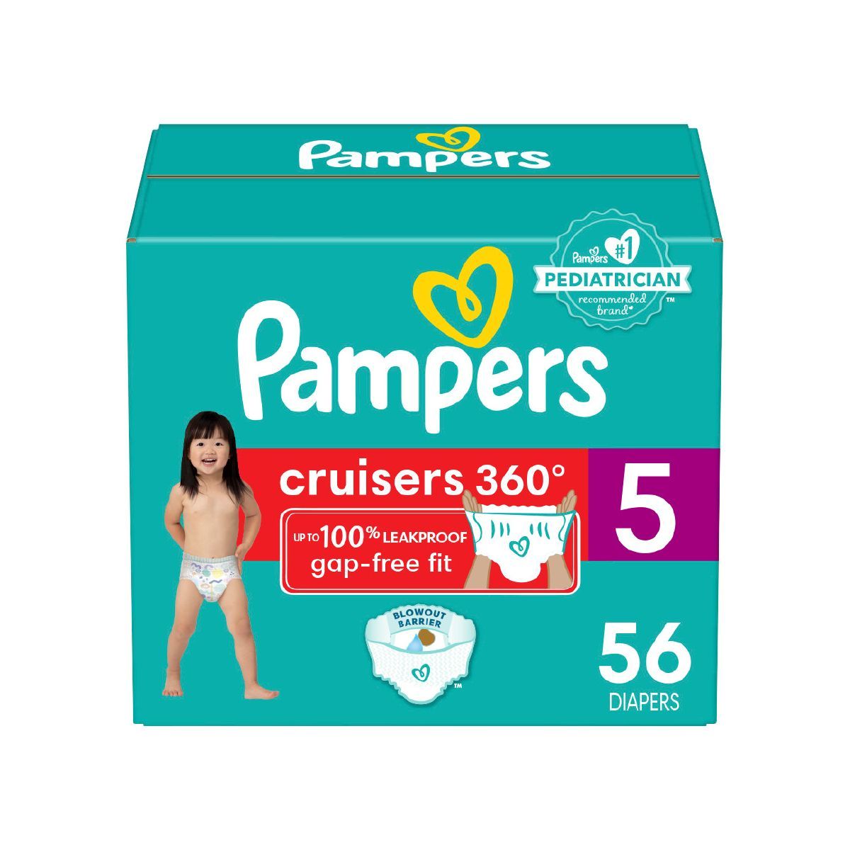 Pampers Cruisers 360 Diapers - (Select Size and Count) | Target