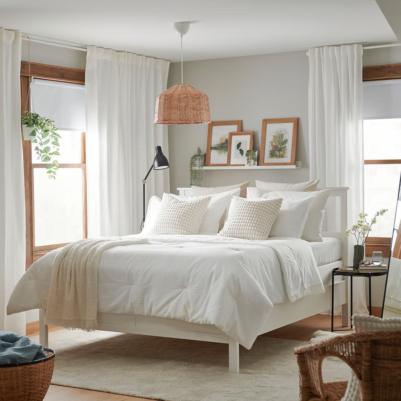 IKEA LUKTVICKER comforter set, white, Full/Queen | IKEA US