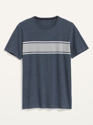 Soft-Washed Chest-Stripe Crew-Neck T-Shirt for Men | Old Navy (US)