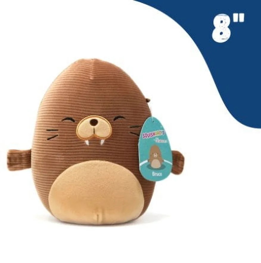 Squishmallows Official Kellytoy 8 Inch Squishy Soft Plush Toy Corduroy Sea Squad Bruce the Walrus | Walmart (US)