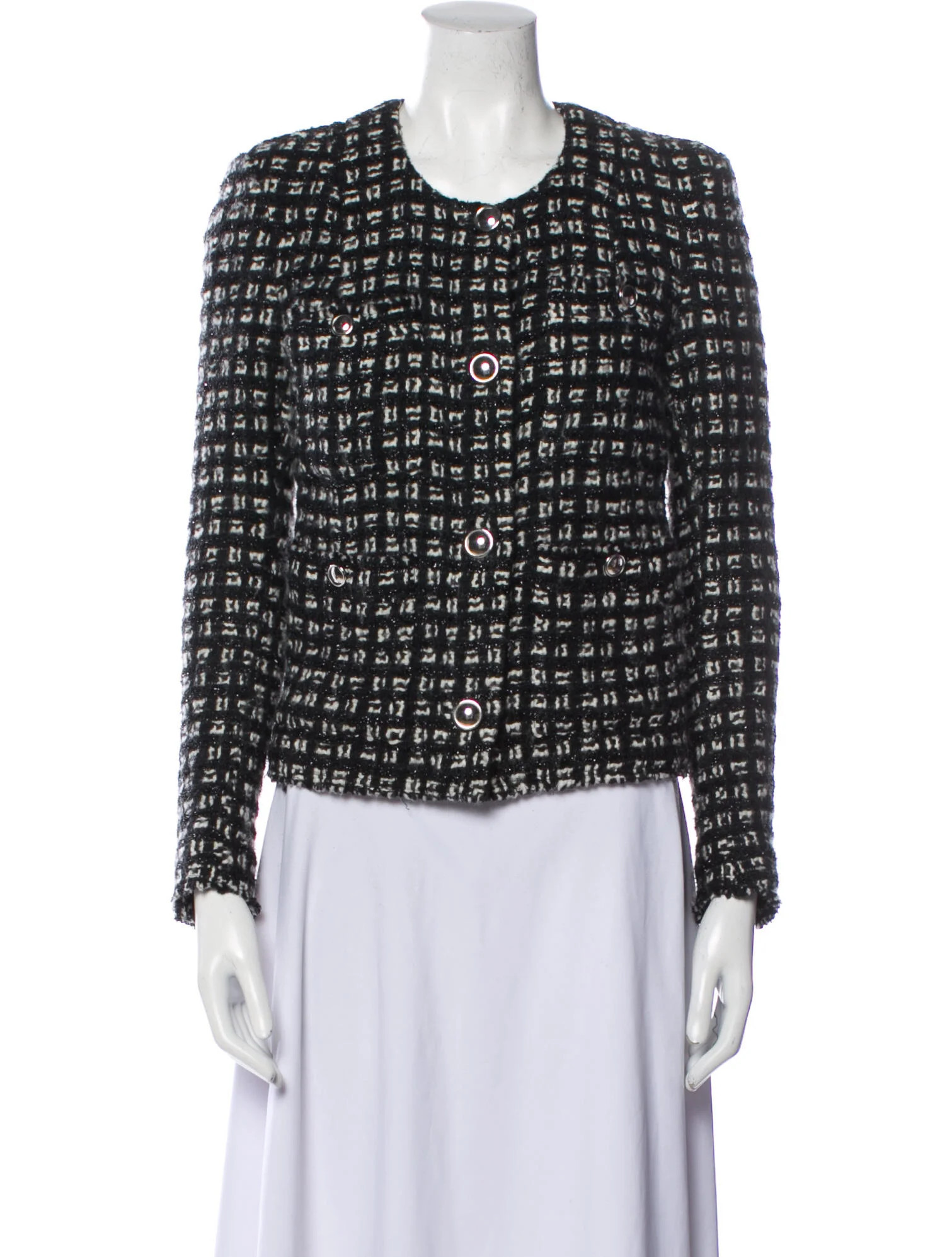 Tweed Pattern Evening Jacket | The RealReal