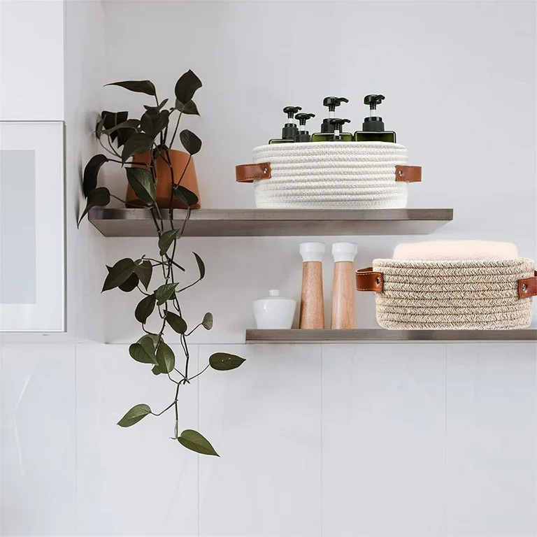 Cute Woven Storage Basket with Handle, Baskets for Gifts Empty, Gift Baskets for Birthday Baby Sh... | Walmart (US)